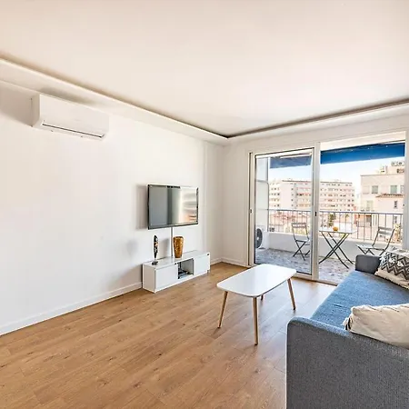 2 Persons - Clim - Hypercenter - 2mins Of - Juan Les Pins - And Sun Apartman *