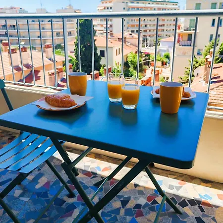 2 Persons - Clim - Hypercenter - 2mins Of - Juan Les Pins - And Sun Apartman *