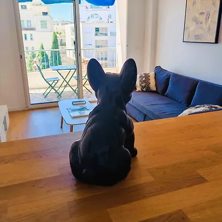 2 Persons - Clim - Hypercenter - 2mins Of - Juan Les Pins - And Sun Apartman *