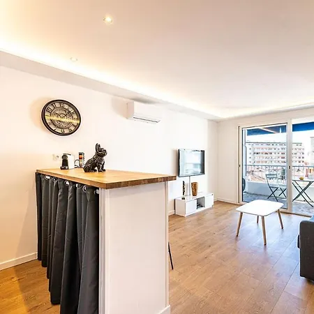 2 Persons - Clim - Hypercenter - 2mins Of - Juan Les Pins - And Sun Apartamento *