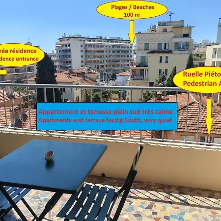 Apartman Superbe Sudio Juan Les Pins 2mins Des Plages Hypercentre *
