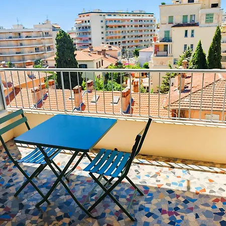 2 Persons - Clim - Hypercenter - 2mins Of - Juan Les Pins - And Sun Apartamento