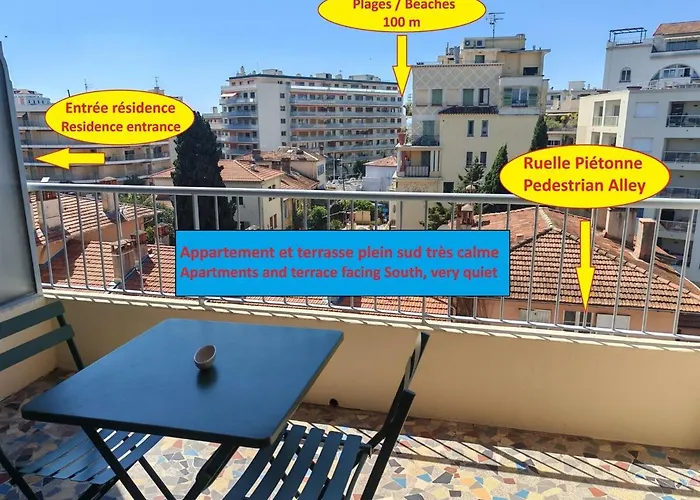 Appartamento 2 Persons - Clim - Hypercenter - 2mins Of - Juan Les Pins - And Sun *